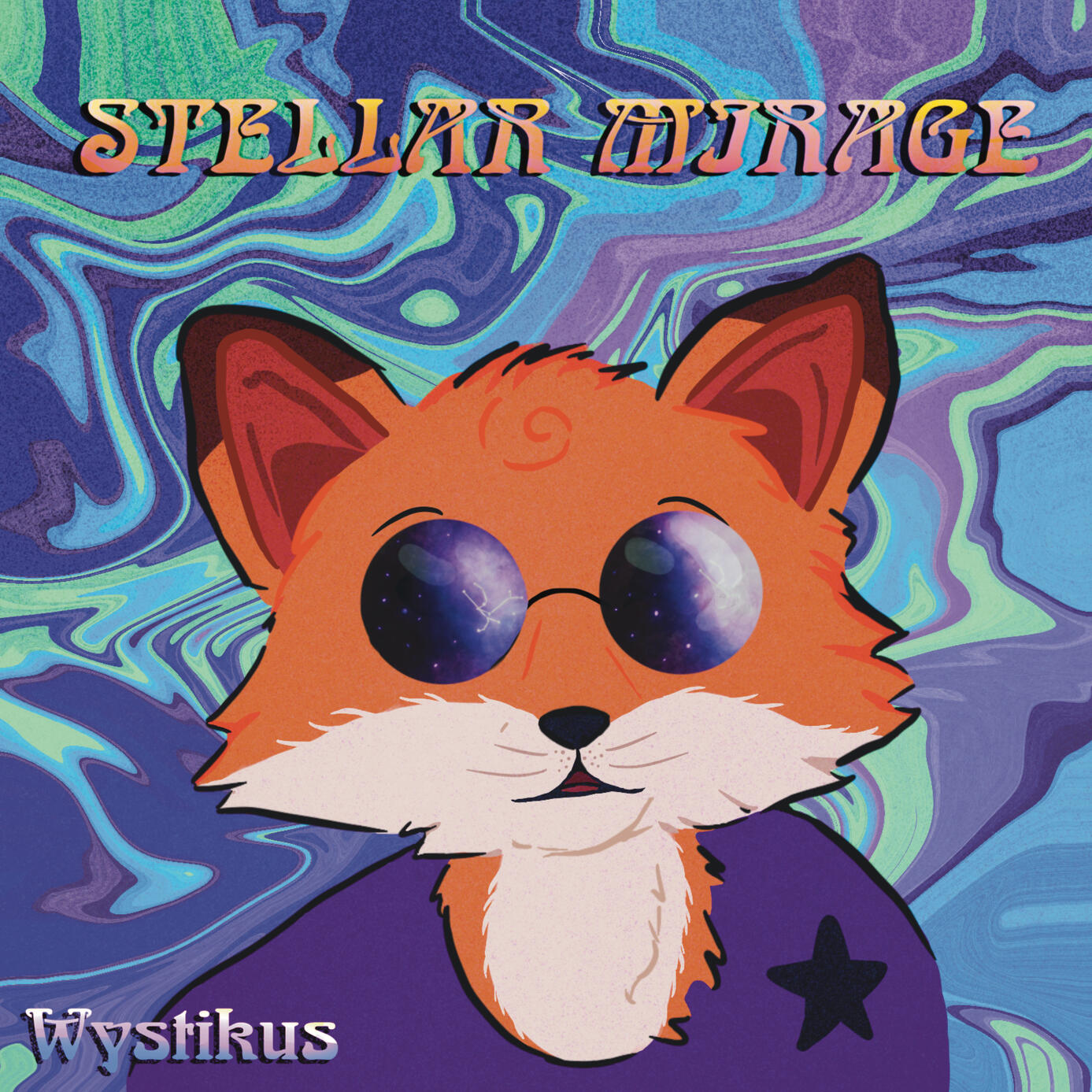 "Stellar Mirage" Local Artist Commissioned Album Art