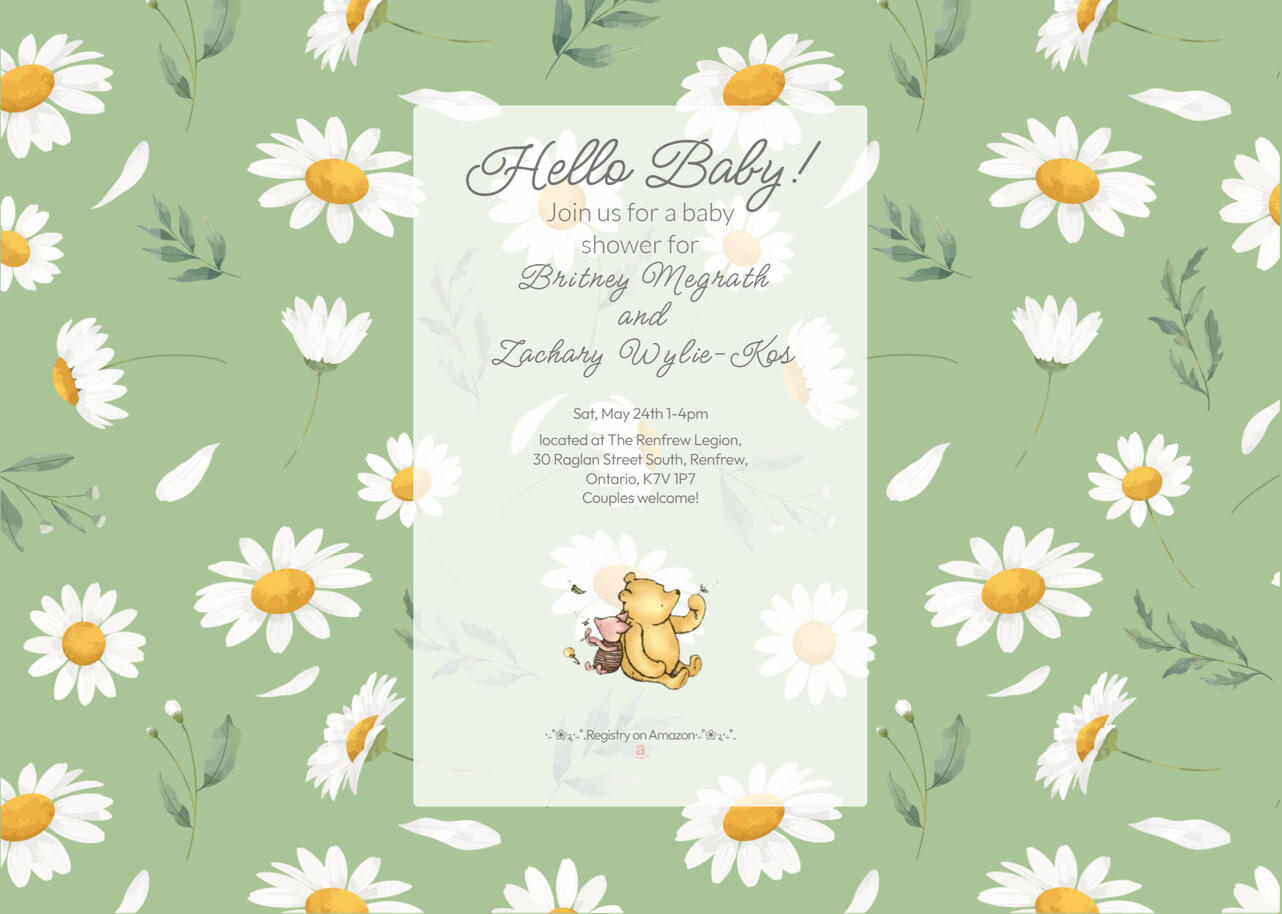 Baby Shower Website