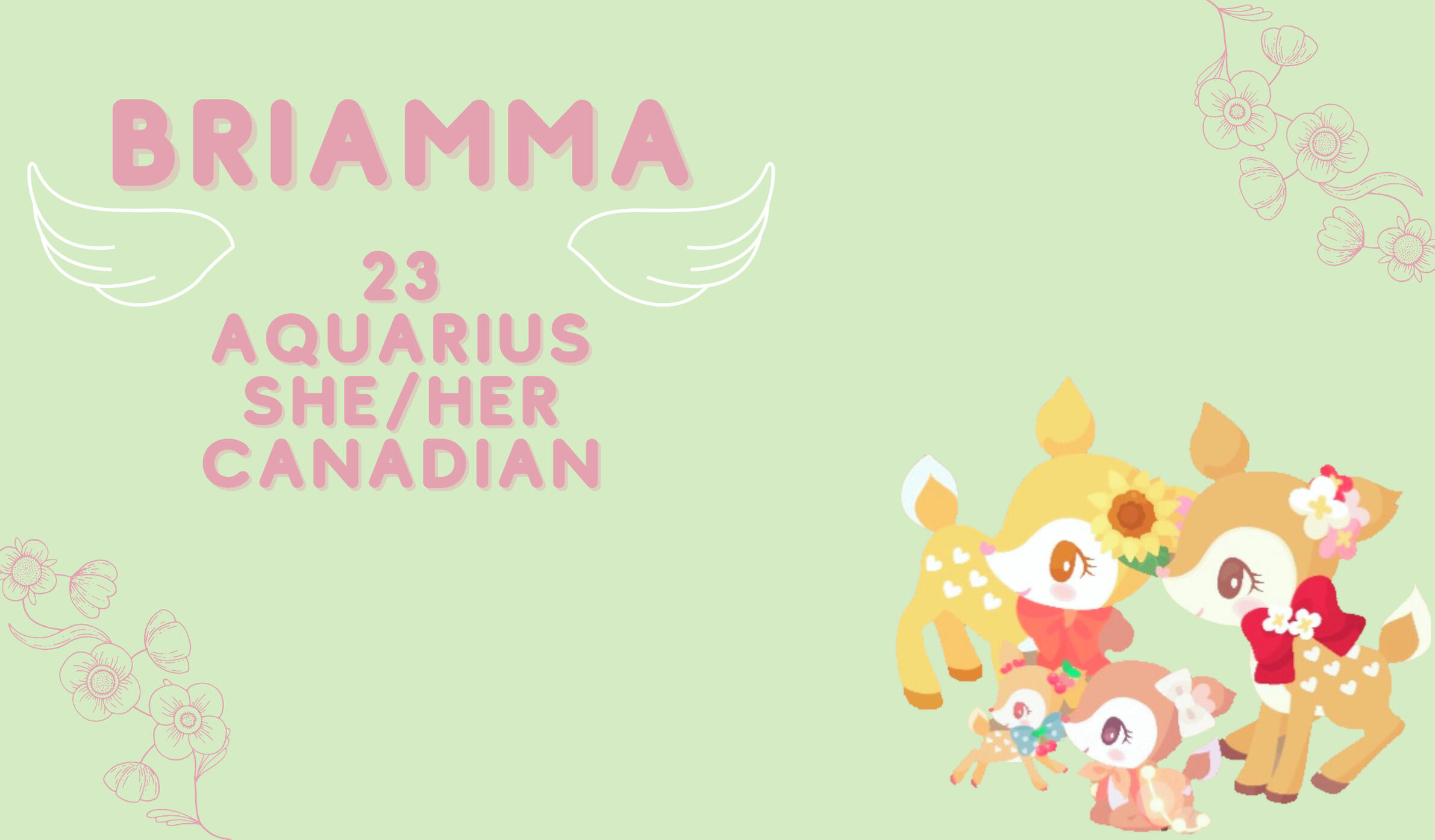 Kawaii User Info Card